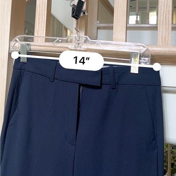 J. Crew Straight-leg Pant in Bi-stretch Wool In Navy 0 - Picture 13 of 15